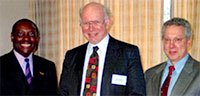 photo, John D.G. Rather receiving WSU Patent Award, 2001